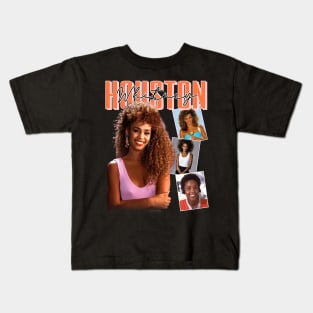 RETRO VINTAGE WHITNEY HOUSTON BOOTLEG STYLE Kids T-Shirt